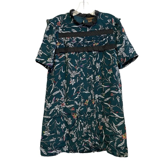 Anthropologie Vineet Bahl Ines Floral Tunic Dress Size Small‎ Mini Shift Floral - Picture 1 of 9